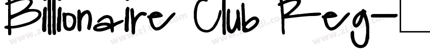 Billionaire Club Reg字体转换